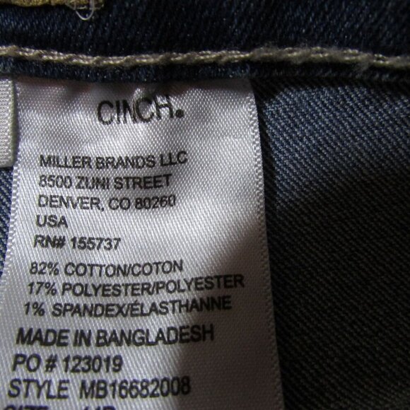 Cinch Boy's 18 Mid Rise Relaxed Fit Bootcut Jeans Med Stone Wash MB16682008 - Picture 3 of 3